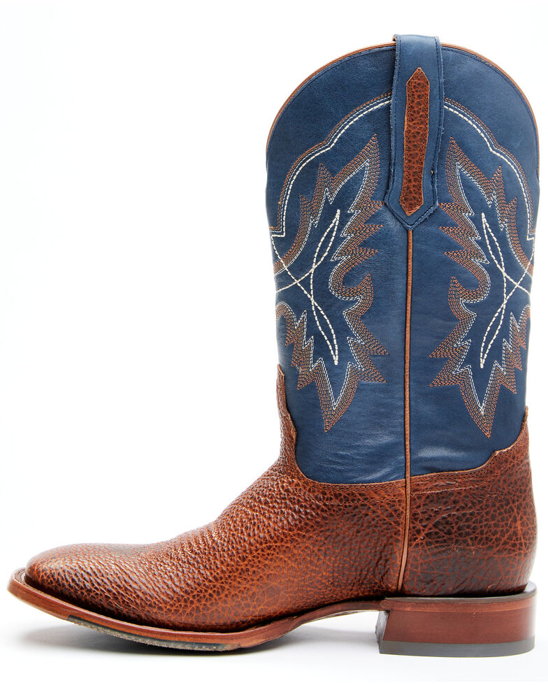 Cody James Men's Whiskey Blues Western Boots - Wide Square Toe, Blue, hi-res