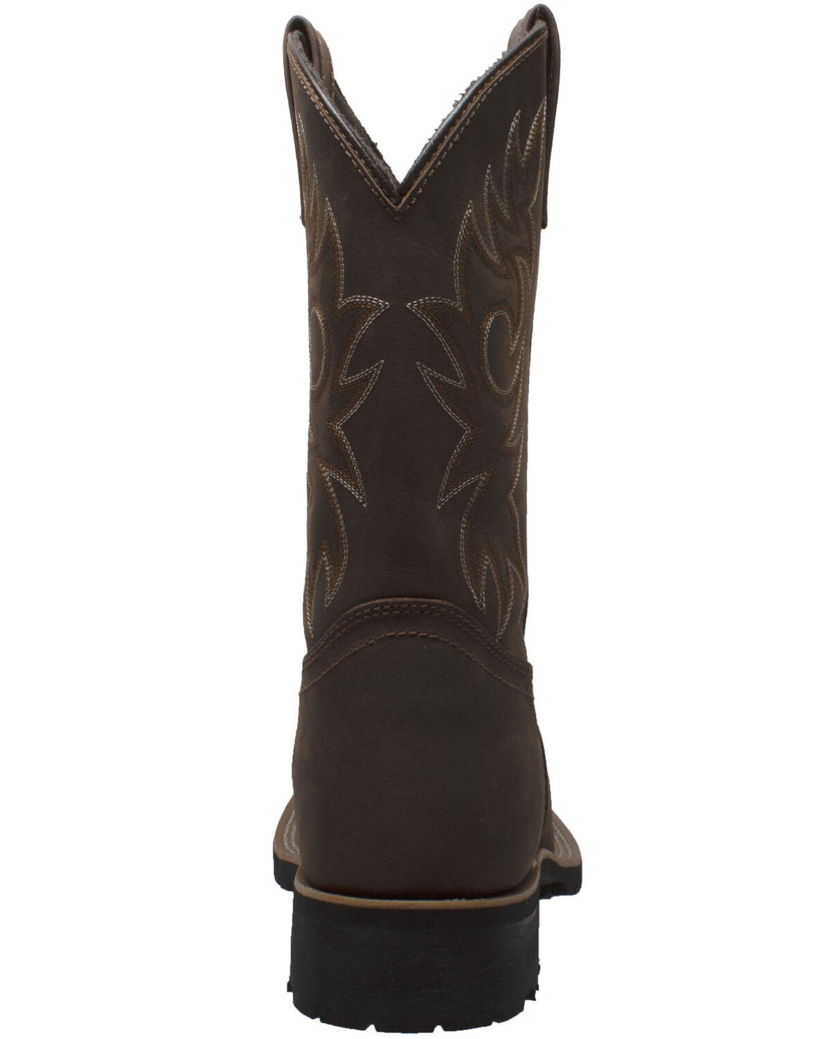 Image #3 - Ad Tec Men's Brown Western Work Boots - Steel Toe, Brown, hi-res