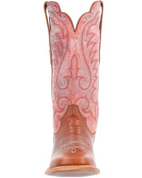 Image #4 - Durango Women's Arena Pro Western Boots - Broad Square Toe, Red, hi-res