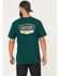 Image #1 - Brixton Men's Regal Logo Short Sleeve Graphic T-Shirt, Dark Teal, hi-res