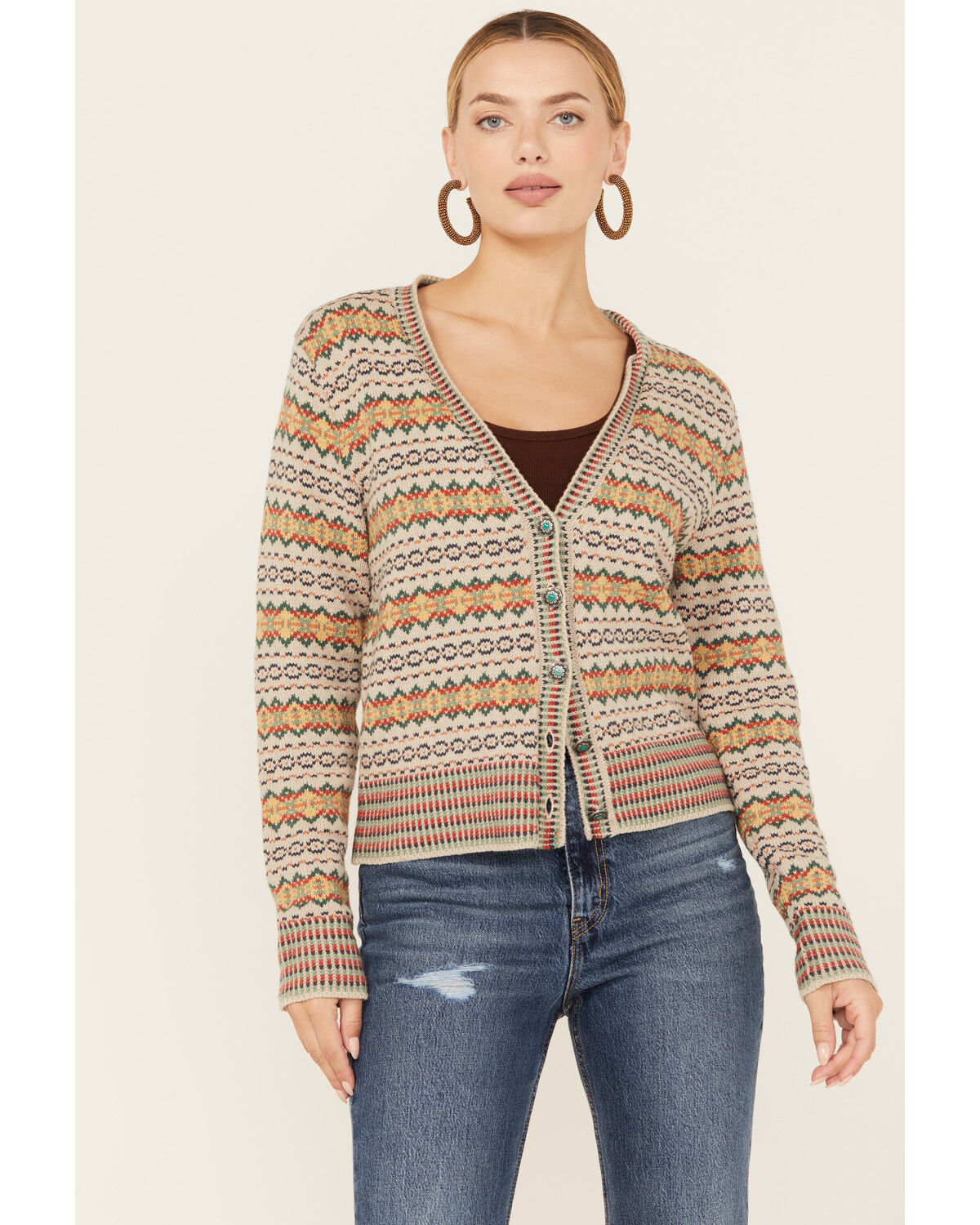 Image #2 - Tasha Polizzi Women's Southwestern Print Tillie Cardigan, Multi, hi-res