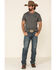 Cowboy Up Men's Open Range Short Sleeve Graphic T-Shirt, Grey, hi-res