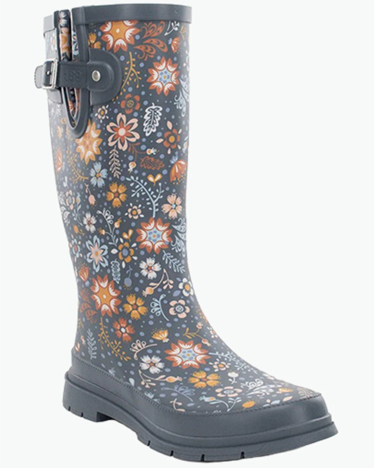 Western Chief Women's Garden Play Tall Rain Boots, Navy, hi-res