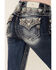 Miss Me Women's Embellished Mini Dream Catchers Flap Skinny Jeans, Blue, hi-res