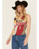 Image #2 - Wrangler X Lainey Wilson Women's Mixed Patchwork Vest, Rust Copper, hi-res