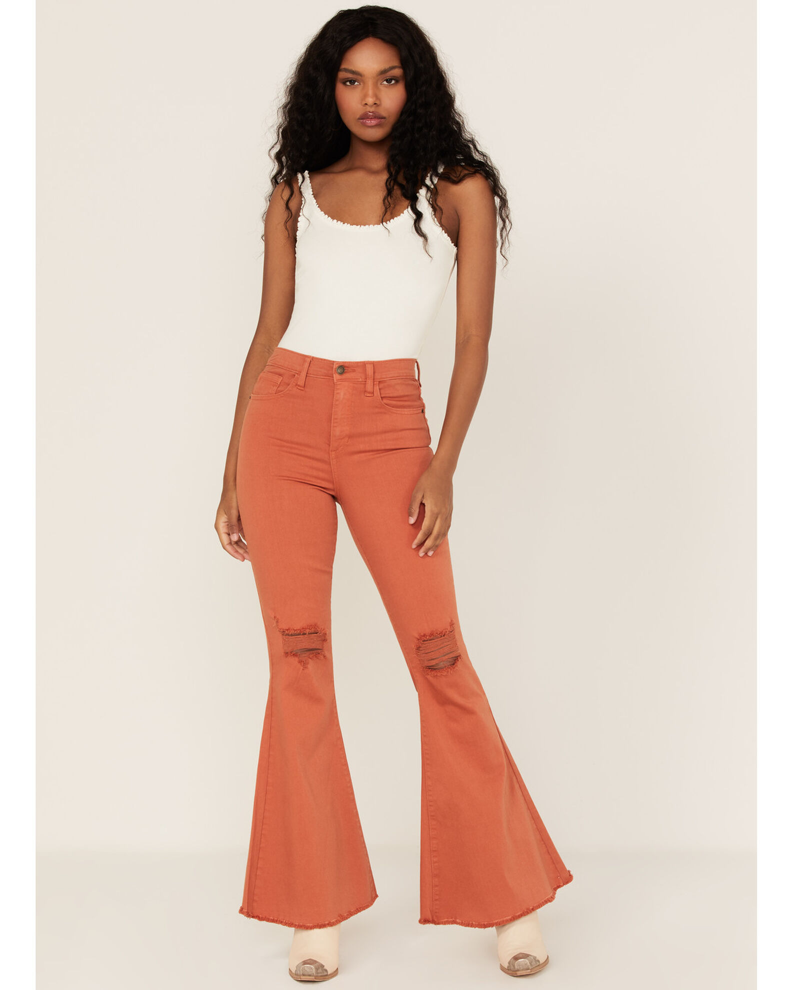 Sneak peek clearance flare jeans