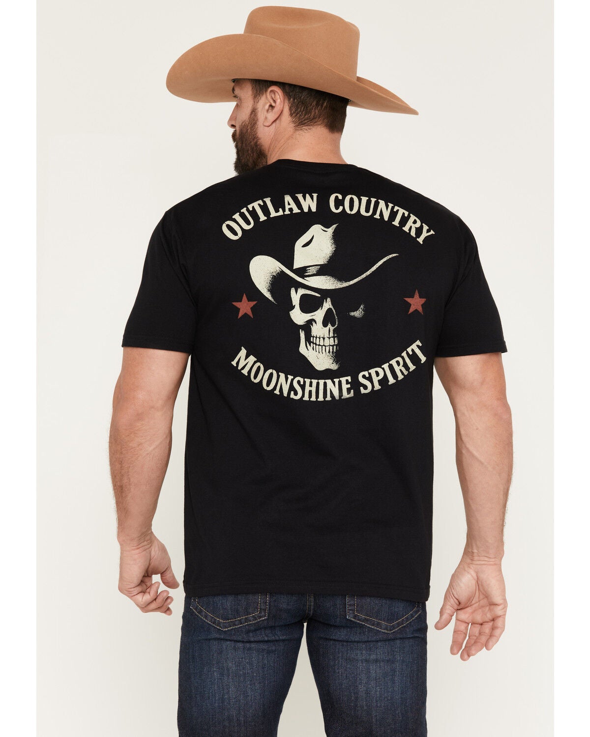 Moonshine Spirit&reg; Men's Outlaw Rebel Short Sleeve Graphic T-Shirt, Black, hi-res
