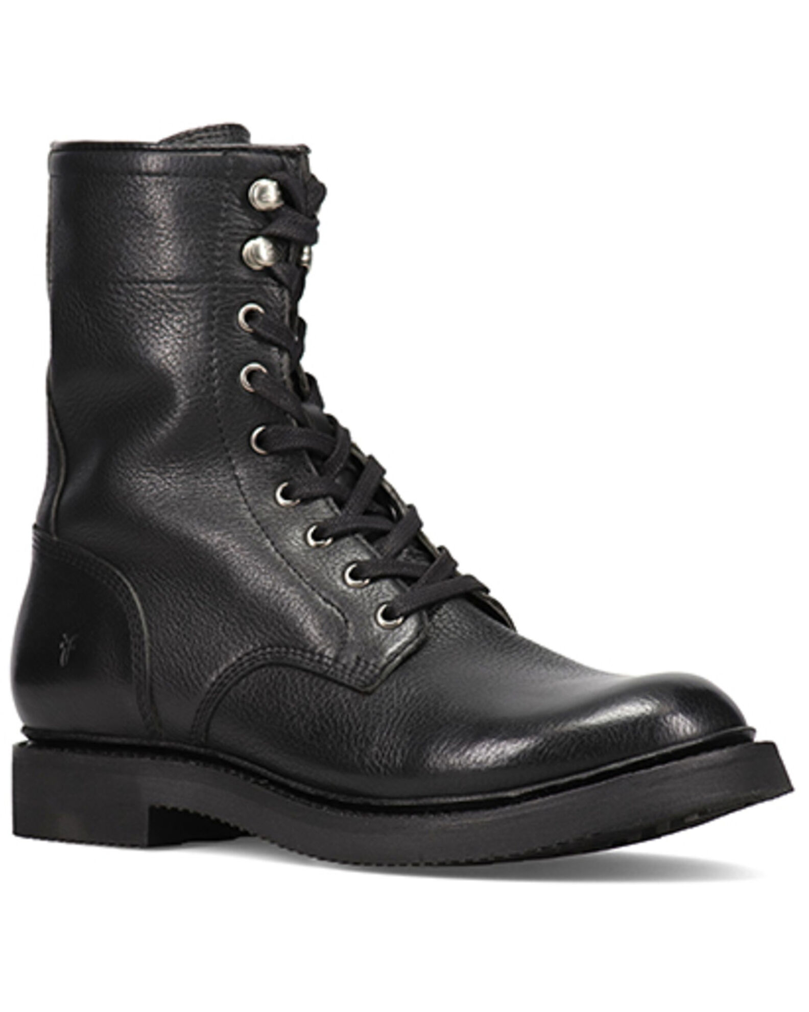 Frye white combat shop boots