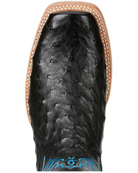 Image #4 - Ariat Men's Relentless All Around Exotic Ostrich Western Boots - Broad Square Toe , Black, hi-res