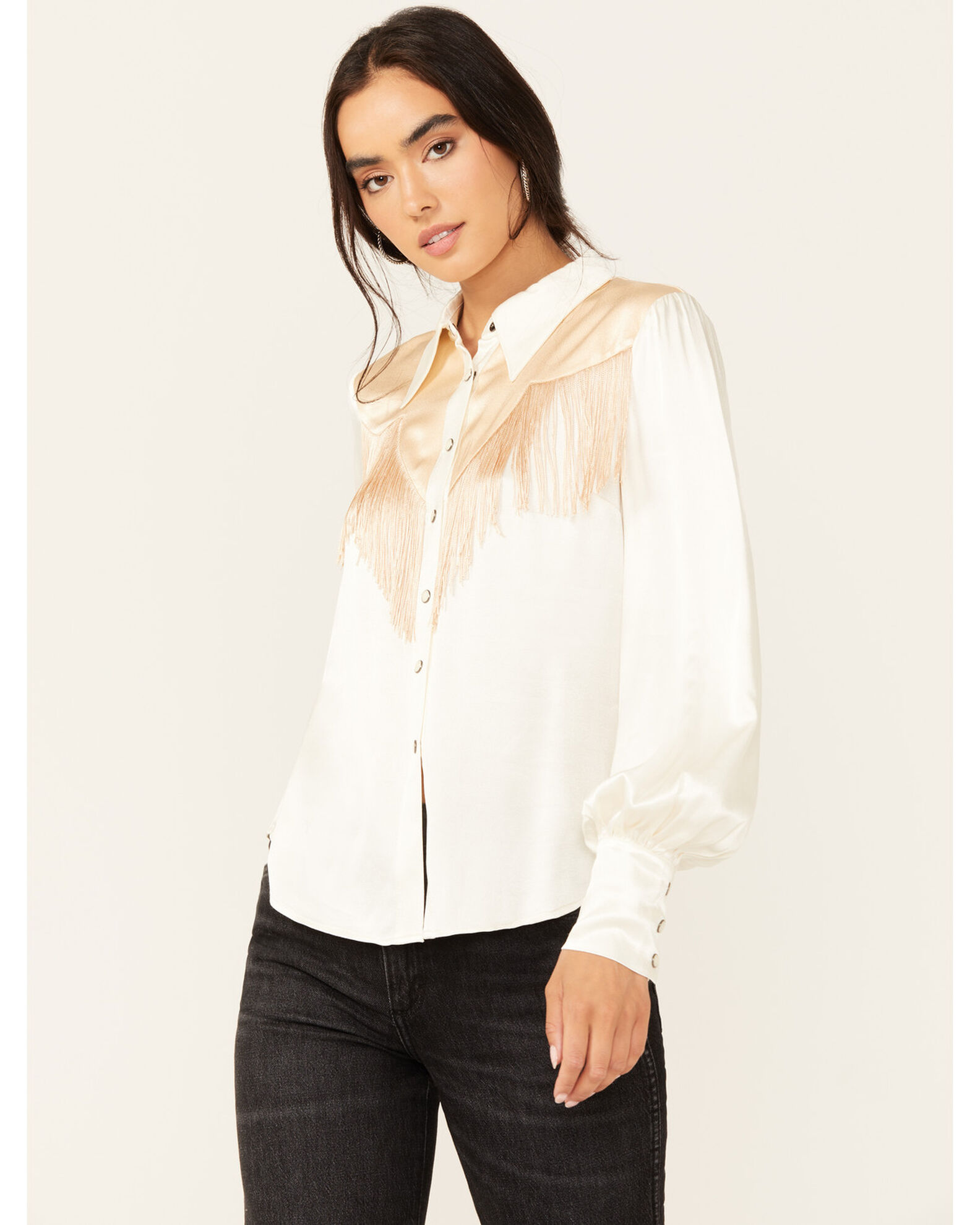 Fringe blouse sales