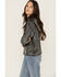 Image #2 - Revel Women's Metallic Sparkle Hoodie, Silver, hi-res