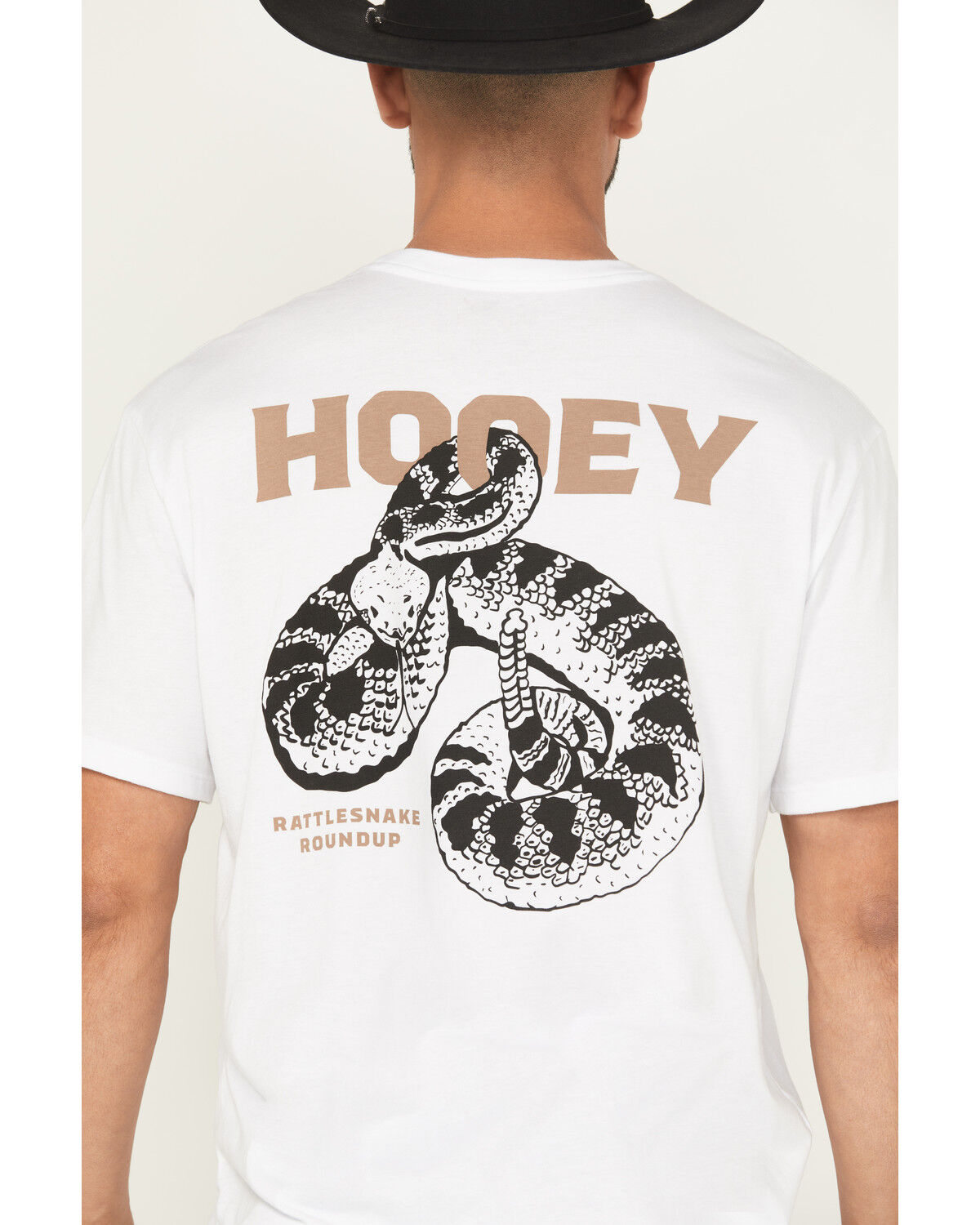Image #3 - Hooey Men's Rattler Short Sleeve Graphic T-Shirt, White, hi-res