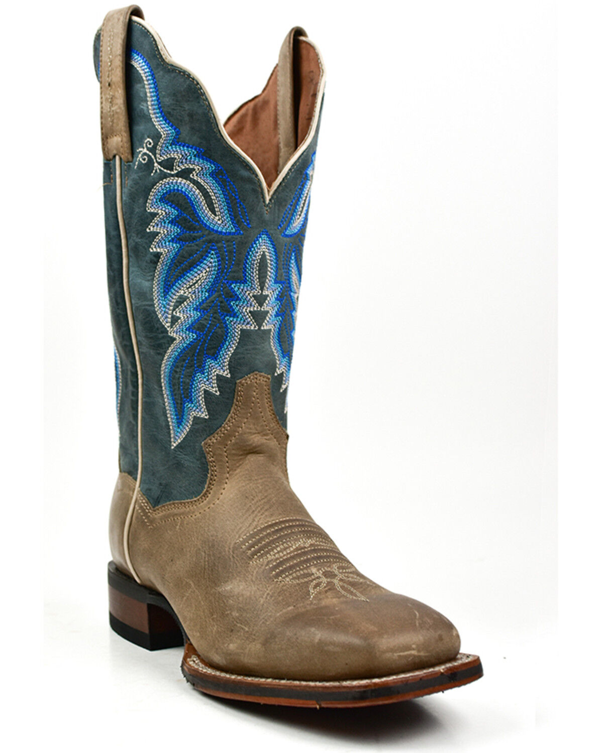 Image #1 - Dan Post Women's Performance Western Boots - Broad Square Toe, Sand, hi-res