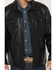 Image #3 - Cody James Men's Ozark Distressed Button-Down Leather Jacket, Black, hi-res