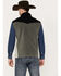 Image #4 - Hooey Men's Color Block Fleece Vest, Charcoal, hi-res