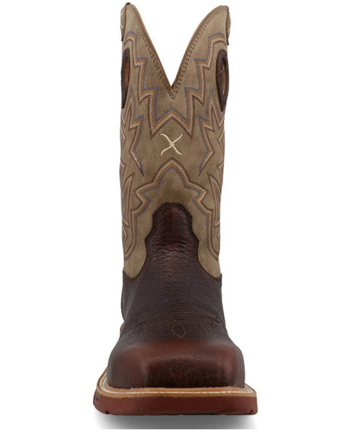 Image #4 - Twisted X Men's 12" Western Work Boots - Composite Toe, Dark Brown, hi-res