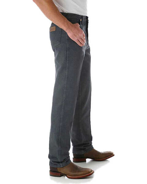 Image #5 - Wrangler 13MWZ Cowboy Cut Original Fit Jeans - Prewashed Colors - Tall, Charcoal Grey, hi-res