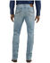 Image #1 - Wrangler Retro Men's 42MWx 20X Light Wash Bootcut Stretch Denim Jeans, Light Wash, hi-res