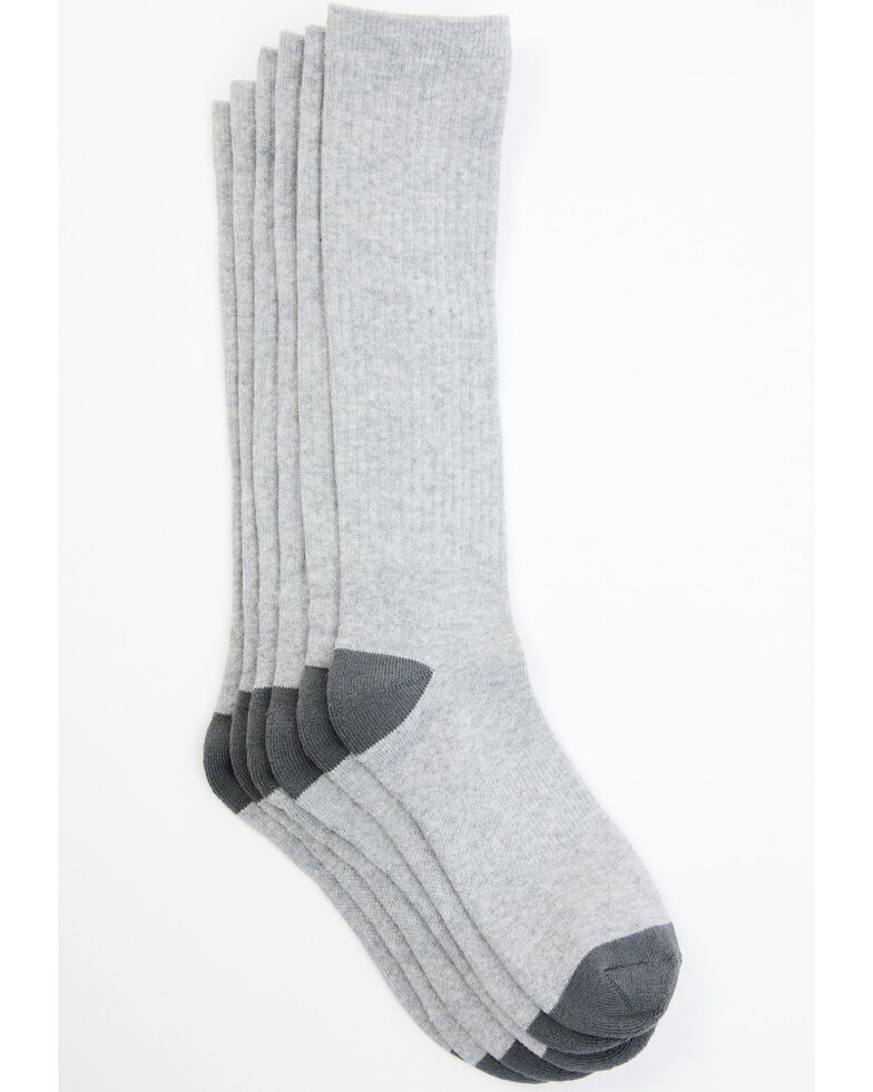 Cody James Men's Boot Socks - 3-Pack, Grey, hi-res