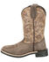 Image #3 - Smoky Mountains Boys' Oasis Western Boots - Broad Square Toe, Chocolate, hi-res