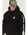 Image #2 - Troll Co Men's Haggler Hands Graphic Hooded Sweatshirt, Black, hi-res