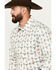 Image #2 - Rock & Roll Denim Men's Southwestern Print Long Sleeve Snap Stretch Western Shirt, Natural, hi-res
