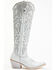 Image #2 - Liberty Black Women's Allie Nite Life Embroidered Tall Western  Boots - Pointed Toe, Light Blue, hi-res