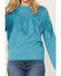 Image #3 - Roper Women's Fringe Fleece Pullover , Turquoise, hi-res