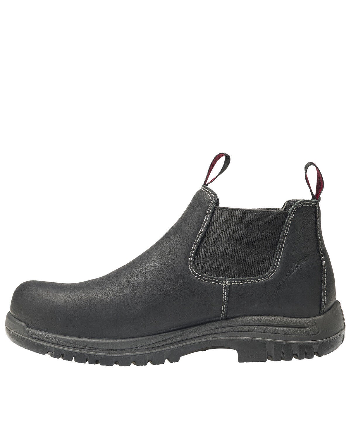 Image #3 - Avenger Men's Foreman Pull On Work Boots - Composite Toe, Black, hi-res