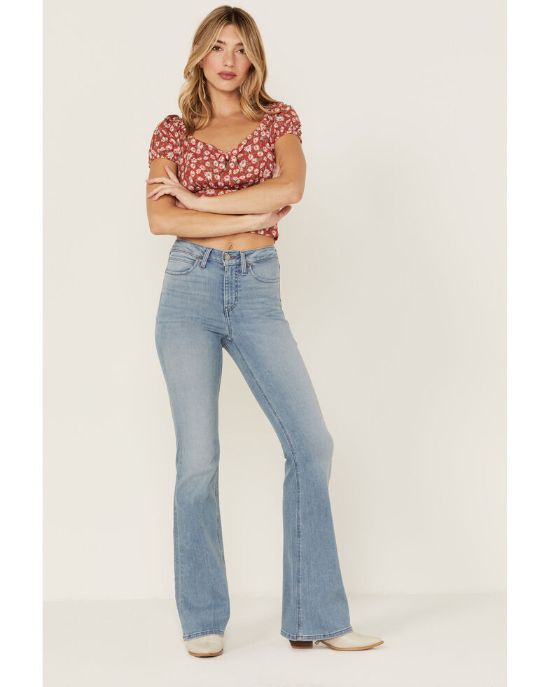 Idyllwind Women's Signature Pocket Medium Wash High Rise Bootcut Jeans, Medium Wash, hi-res