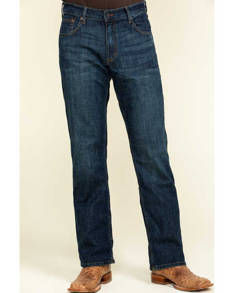 Image #2 - Wrangler Retro Men's Boot Barn Exclusive Phillips Dark Relaxed Bootcut Jeans , , hi-res