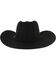 Image #4 - Rodeo King Brick 5X Felt Cowboy Hat, Black, hi-res
