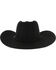 Rodeo King Men's Brick 5X Fur Felt Cowboy Hat, Black, hi-res