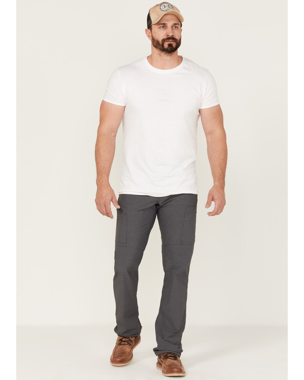 Brothers and Sons Men's Ripstop Slim Straight Outdoor Cargo Pants, Charcoal, hi-res