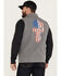 Image #4 - Howitzer Men's Skull Bonded Vest, Charcoal, hi-res