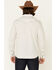 Moonshine Spirit Men's Commanche Chambray Geo Print Long Sleeve Snap Western Shirt , Ivory, hi-res