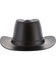 Radians Men's Cowboy Hard Hat, Black, hi-res