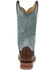 Justin Women's Ralston Exotic Smooth Ostrich Skin Western Boots - Square Toe, Chocolate, hi-res