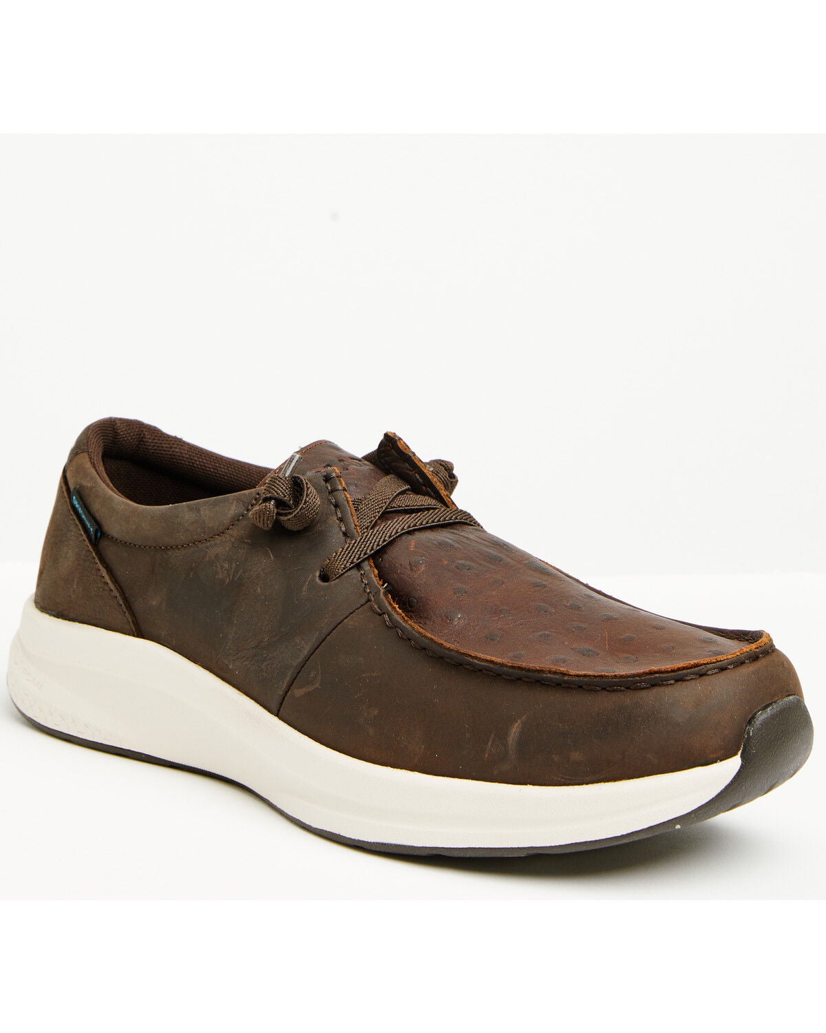 Image #1 - Ariat Men's Buckeye Waterproof Casual Shoes - Moc Toe, Chocolate, hi-res