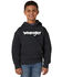 Wrangler Boys' Grey Kabel Logo Hooded Sweatshirt , Grey, hi-res