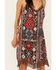 Image #4 - Idyllwind Women's Yearling Printed Fringe Mini Slip Dress, Dark Brown, hi-res