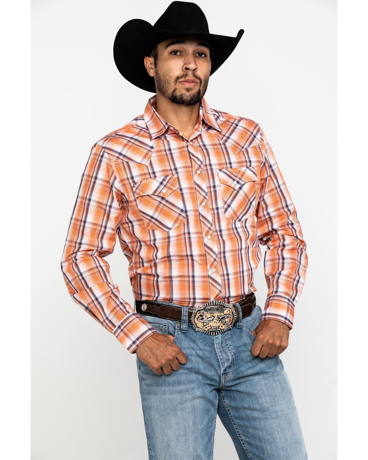 wrangler orange shirt