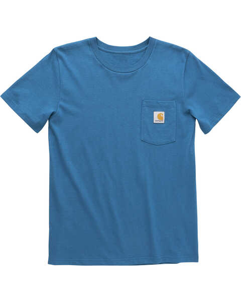 Carhartt Toddler Boys' Short Sleeve Pocket T-Shirt, Blue, hi-res