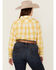Image #4 - Ariat Women's Billie Jean Cactus Plaid Print Long Sleeve Button-Down Western Shirt - Plus, Yellow, hi-res