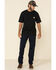 Image #1 - Carhartt Men's FR Rugged Flex Relaxed Canvas Cargo Work Pants, Navy, hi-res