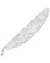 Image #2 - Montana Silversmiths Women's Classic Montana Hat Feather, Silver, hi-res