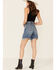Lee Women's Vintage '90s Dad Shorts, Blue, hi-res