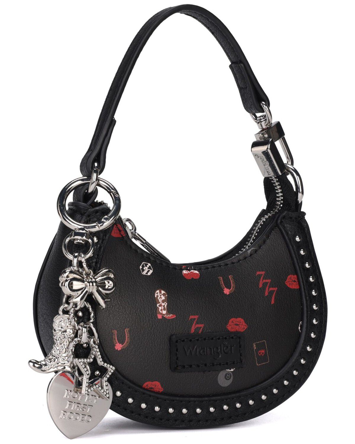 Image #2 - Wrangler X Boot Barn Vegas Bag Charm, Black, hi-res