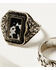 Image #3 - Shyanne Women's Cow Print and Labradorite Ring Set - 3 Piece, Silver, hi-res