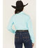 Image #4 - Cinch Women's Solid Long Sleeve Button-Down Western Shirt, Turquoise, hi-res